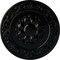 Ekena Millwork Sydney Ceiling Medallion (Fits Canopies up to 5 3/4"), Hand-Painted Black Pearl, 27 3/4"OD x 2"P CM27SYBPS - alternate 1